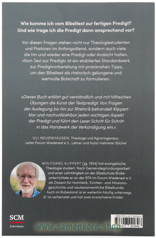 Vom Text zur Predigt / Buch
