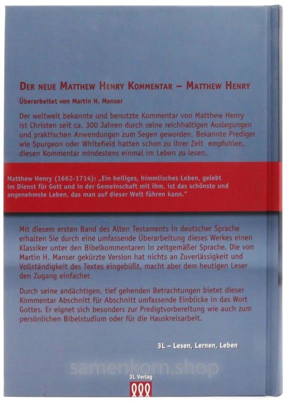 Matthew Henry Kommentar Gesamtausgabe / 6 Bücher