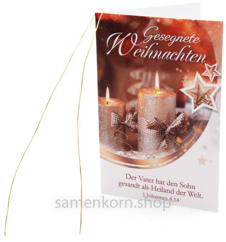 Geschenkanhänger Gesegnete Weihnachten 5-er Set
