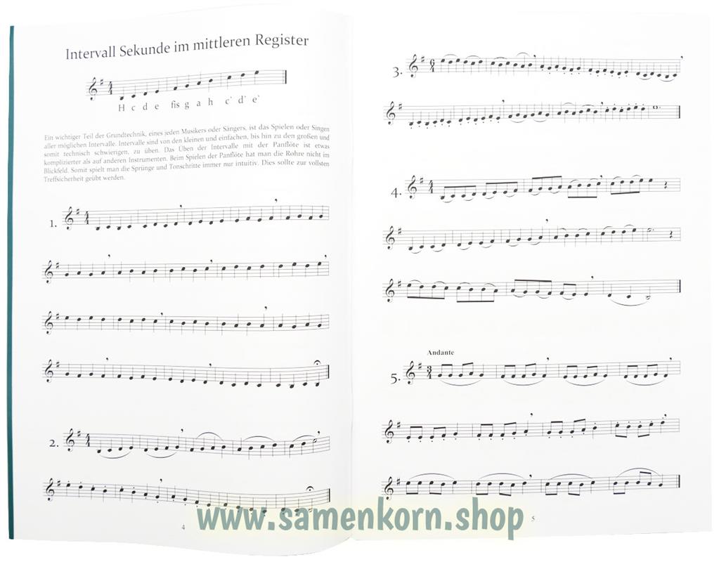 Panflötenschule Band 2 / Notenheft