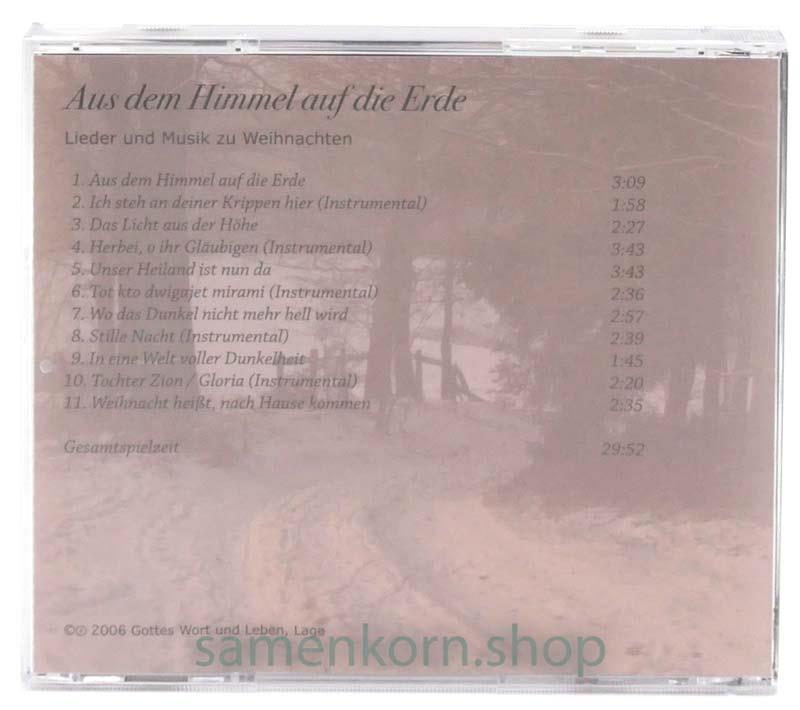 Aus dem Himmel auf die Erde CD