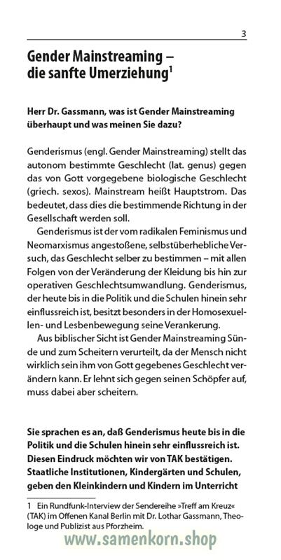 Genderismus, Band 24  Reihe Orientierung / Heft