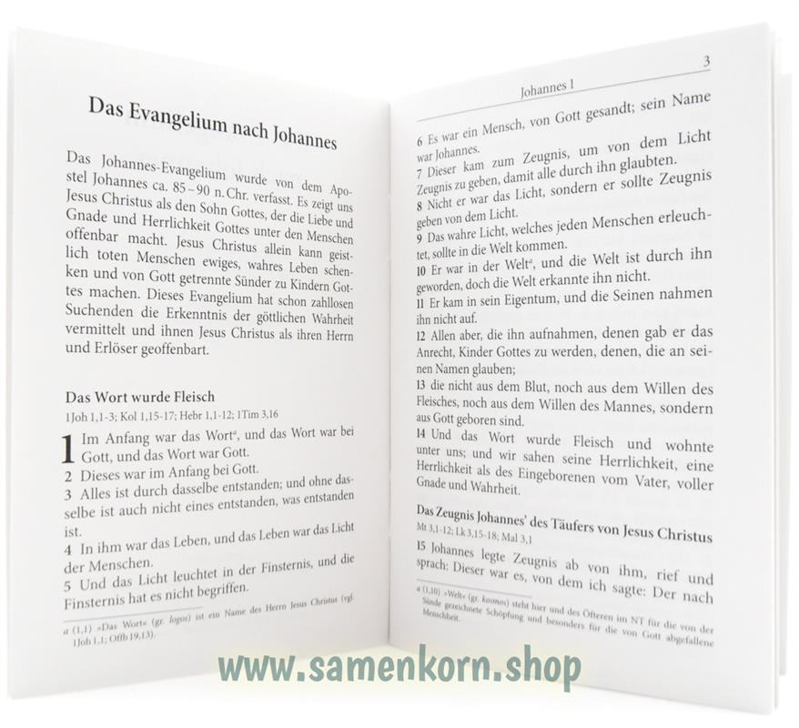 Das Evangelium nach Johannes DIN A7/Heft