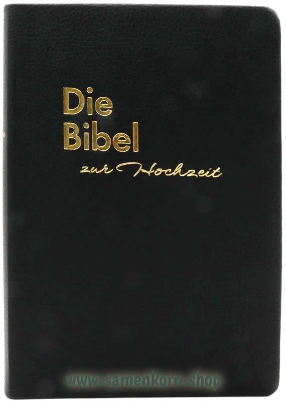 Die Traubibel, schwarz, Leder,  Luther 1912 / Buch