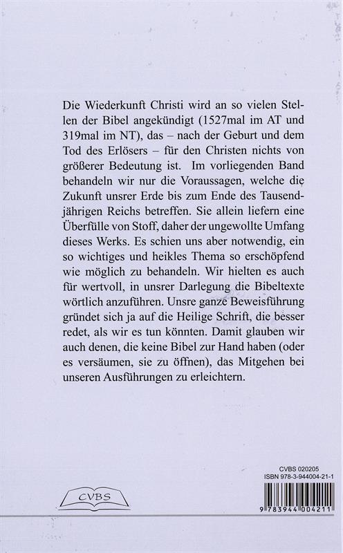 Die Wiederkunft Jesu Christi / Buch