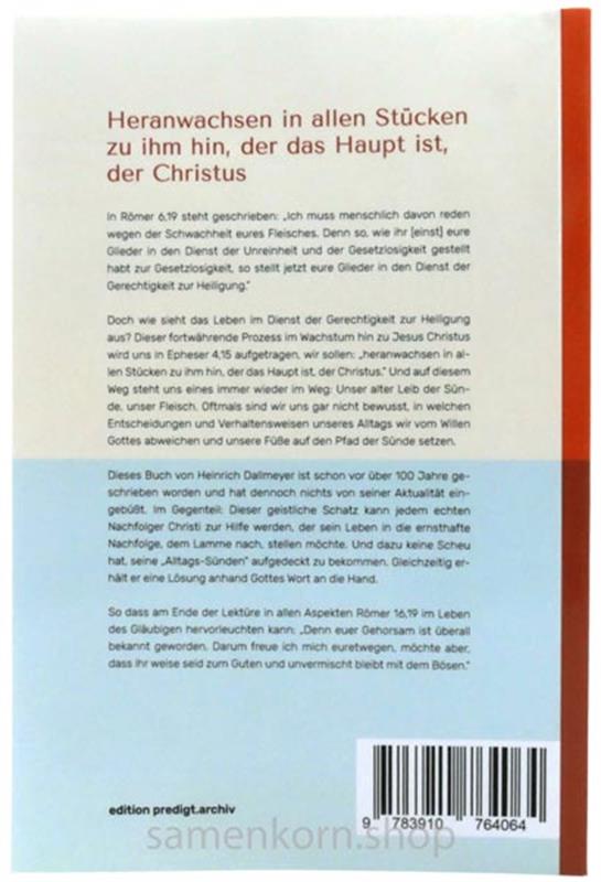 Der unvermischte Christ / Buch