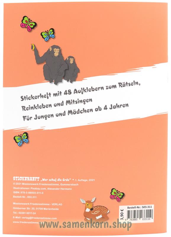 Stickerheft "Wer schuf die Erde"