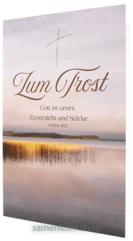 Faltkarte "Zum Trost" / Psalm 46,2