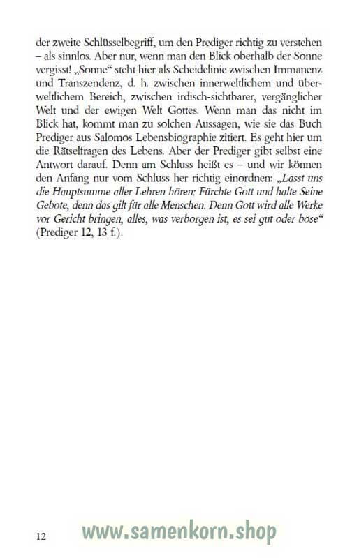 Prediger - Auslegung/Buch - L. Gassmann