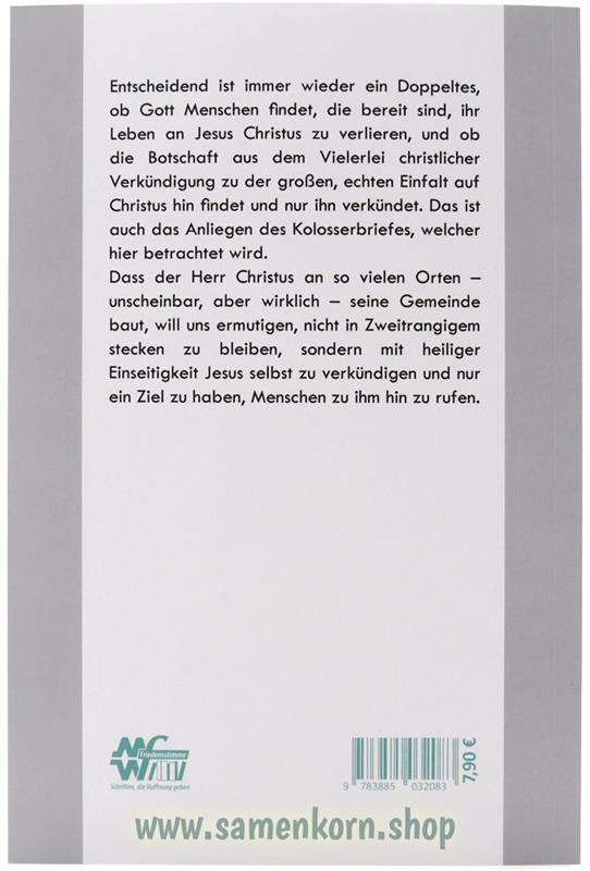 Christus das alleinige Fundament / Buch