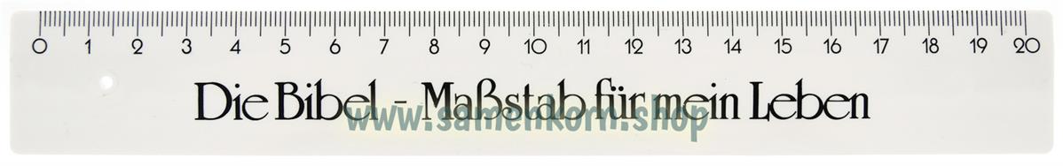 Lineal "Bibel - Maßstab für mein Leben", blau