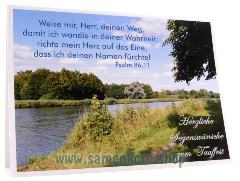 Doppelkarten zur Taufe / 5 Karten