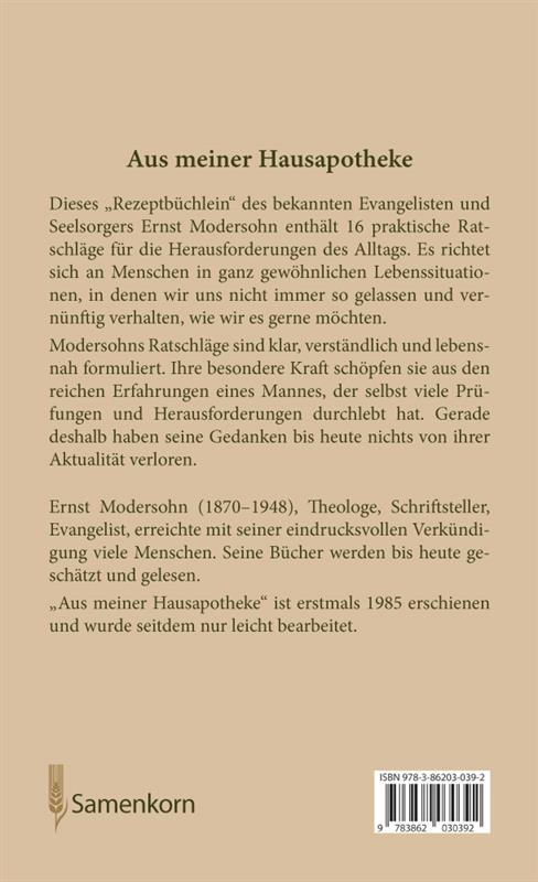 Aus meiner Hausapotheke / Buch