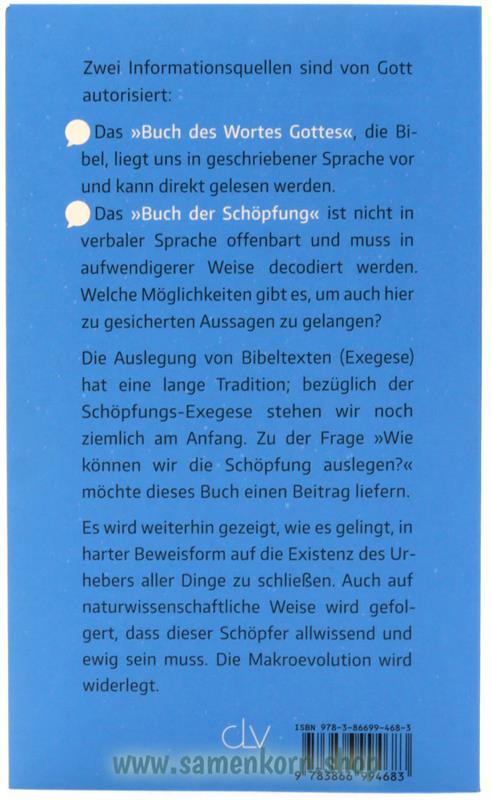 Die Sprache der Schöpfung verstehen / Buch