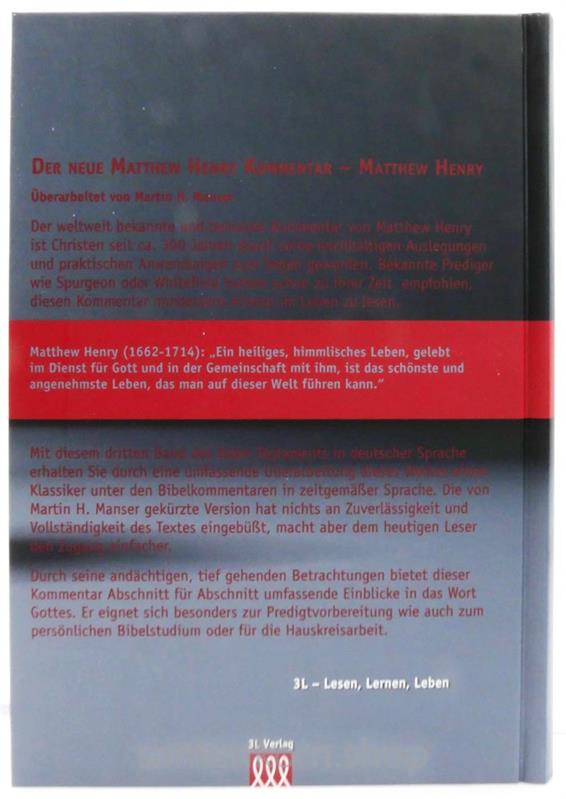 Matthew Henry Kommentar Gesamtausgabe / 6 Bücher