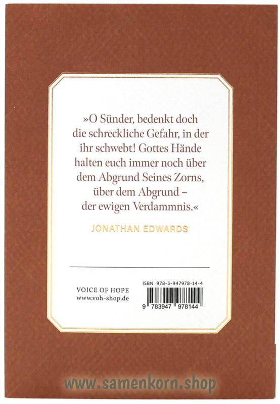 Sünder in den Händen eines zornigen Gottes / Buch