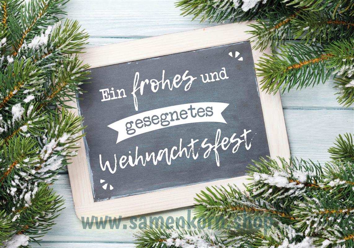 Doppelkarte "Ein frohes und gesegnetes Weihnachtsfest"