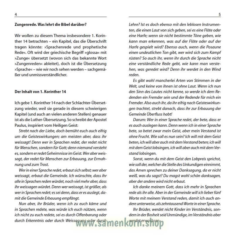 Zungenreden, Band 12  Reihe Orientierung / Heft