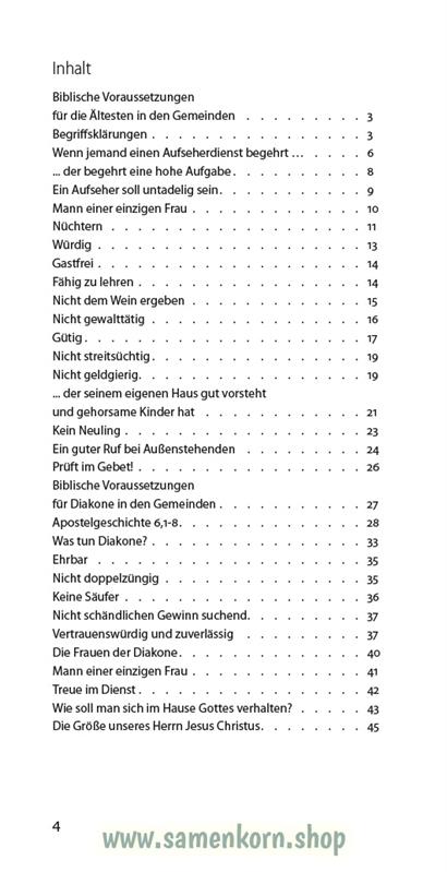 Älteste und Diakone, Band 26 Reihe Orientierung / Heft