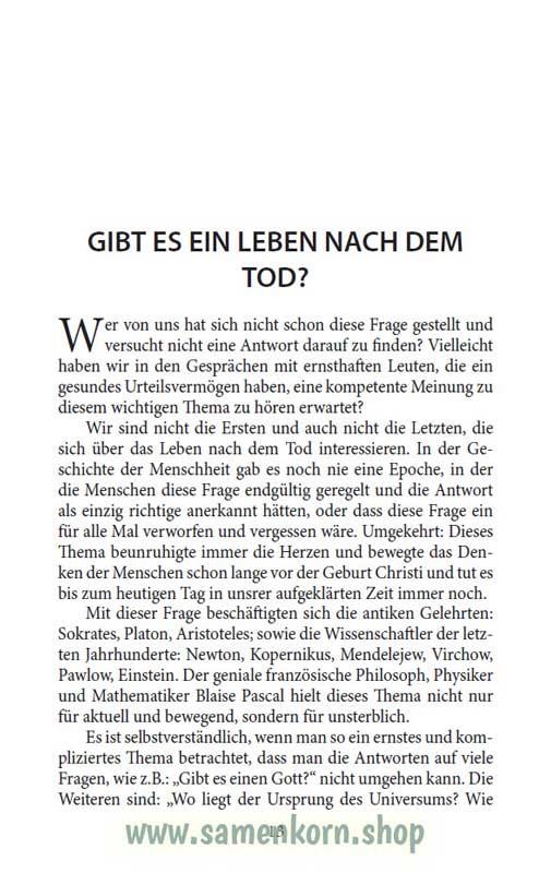 Gibt es ein Leben nach dem Tod? / Buch