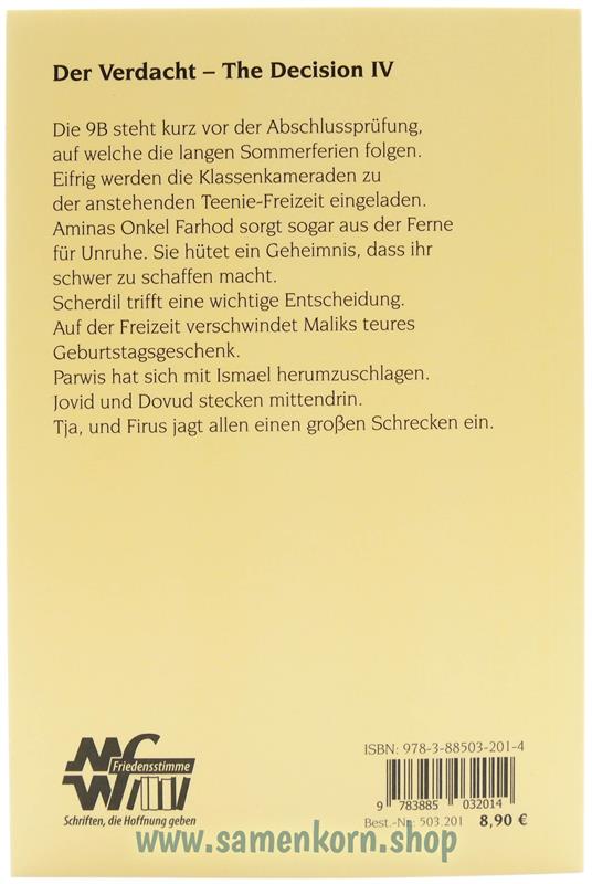 Der Verdacht. The Decision IV / Buch