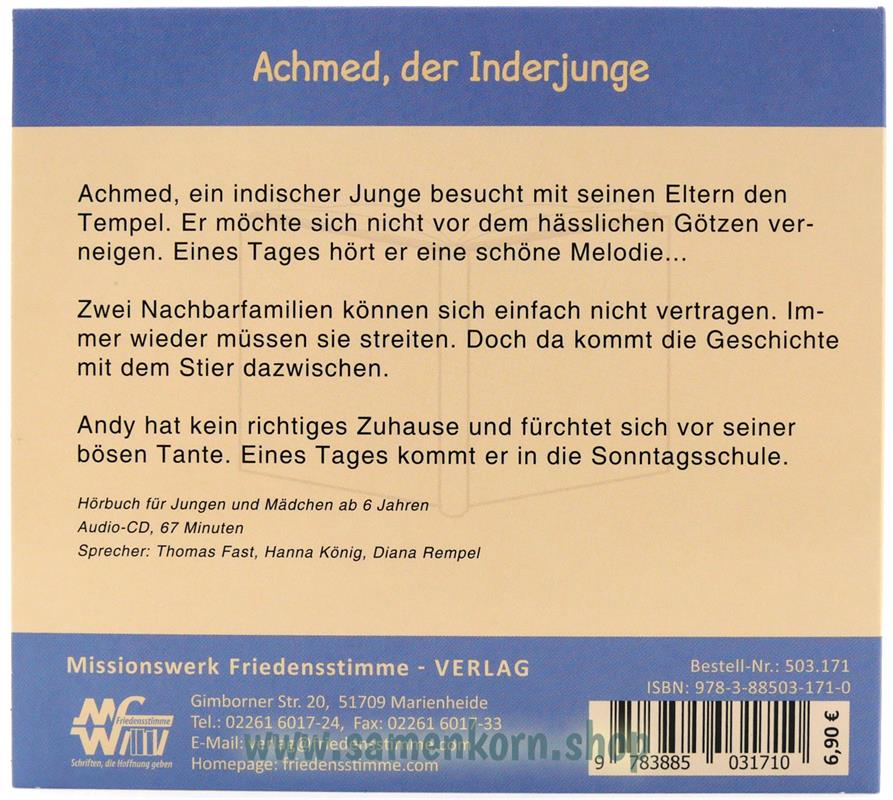 Achmed, der Inderjunge / CD-Hörbuch