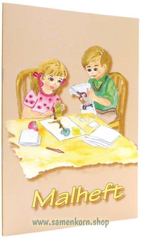 Malheft / Bastelnde Kinder / Heft