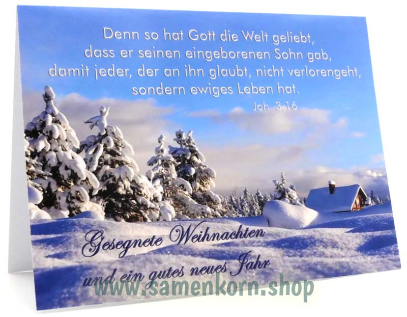 Doppelkarten "Winterlandschaft 1"