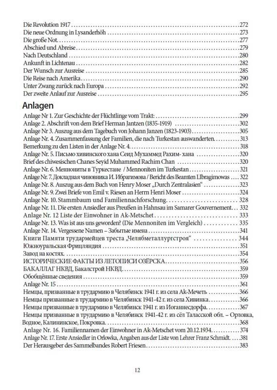 Mennoniten in Mittelasien / Buch