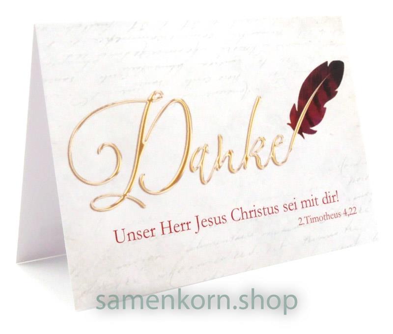 Kleinkärtchen Midi - Danke / 2.Tim. 4,22