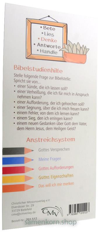 Lesezeichen - Bücher der Bibel