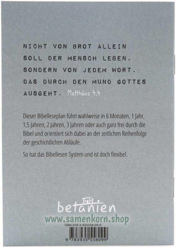 Bibellesen mit System. Ein chronologischer Bibelleseplan / Heft