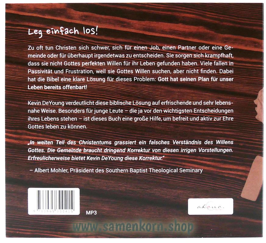 Leg einfach los / MP-3 Hörbuch