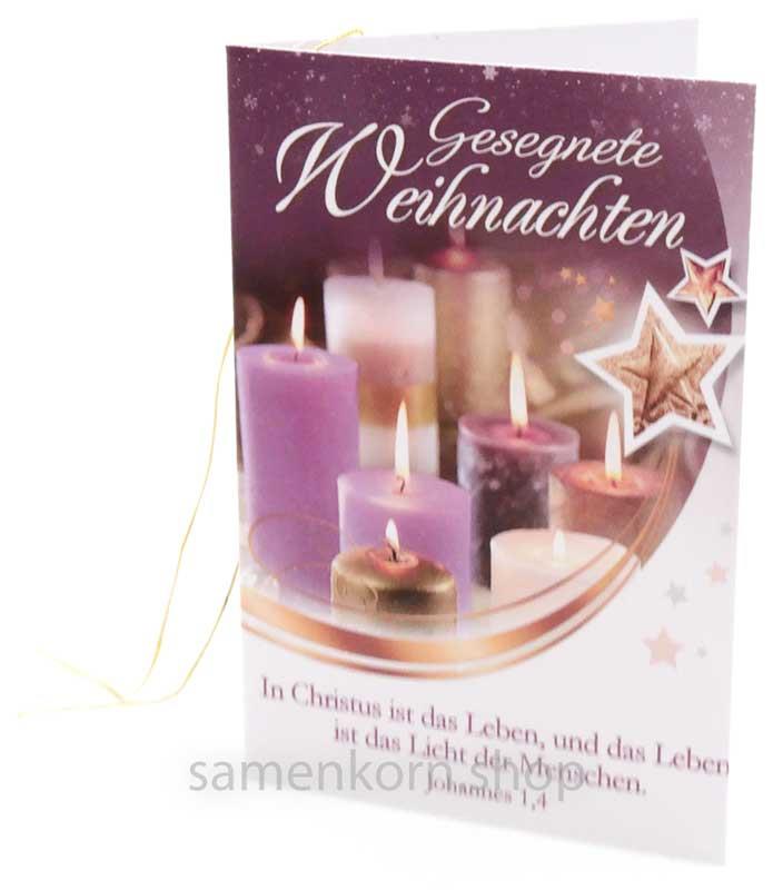 Geschenkanhänger Gesegnete Weihnachten 5-er Set