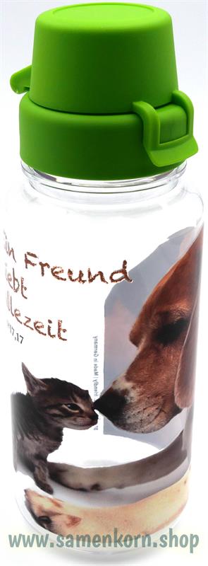 Trinkflasche "Freund" grün